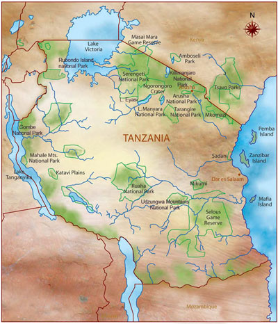 Tanzania Map